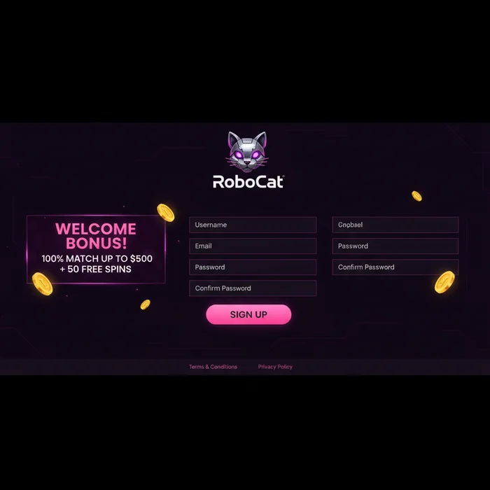 RoboCat Casino Signup
